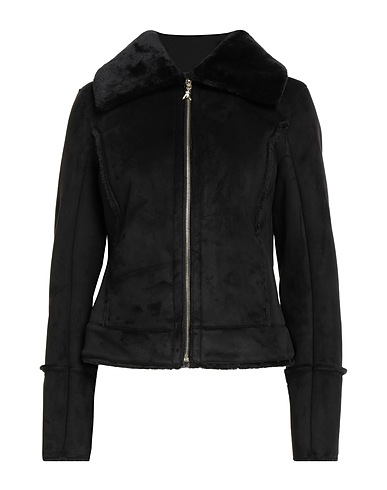 PATRIZIA PEPE Teddy Coat Black 100% Polyester