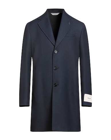 PAOLONI Coat Navy blue 60% Polyester, 40% Wool