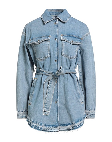 LIU •JO Denim jacket Blue 99% Organic cotton, 1% Elastane