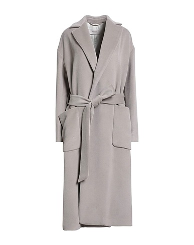 AGNONA Mantel Hellgrau 76% Alpakawolle, 24% Wolle, Metall