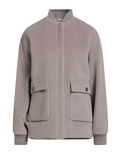 AGNONA Jacket Light grey 76% Alpaca wool, 24% Wool, Triacetate, Polyester, Cashmere
