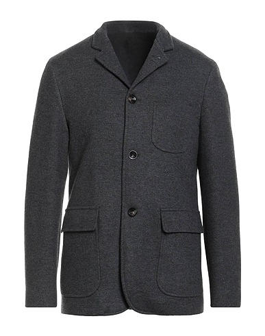 AGNONA Jacket Grey 68% Cashmere, 32% Wool, Calfskin, Metal