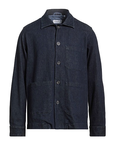 TINTORIA MATTEI 954 Denim shirt Blue 93% Cotton, 6% Cashmere, 1% Elastane