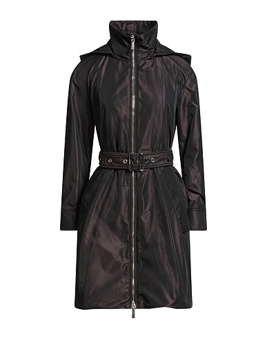 MOORER Full-length jacket Dark brown 100% Polyester