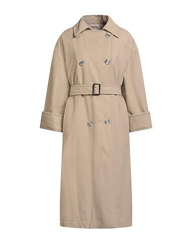 PESERICO Coat BEIGE 64% Cotton, 36% Polyamide, Nylon