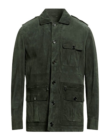 DOLCE&GABBANA Jacket Dark green 100% Lambskin