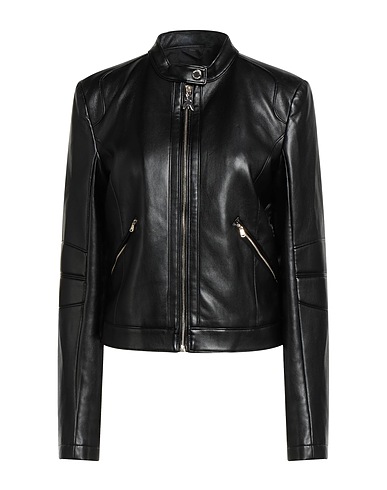 PATRIZIA PEPE Giacca biker Nero 100% Poliuretano