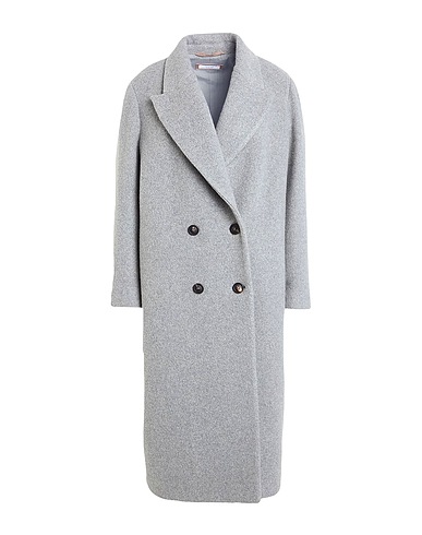 PESERICO Coat EASY Grey 100% Wool