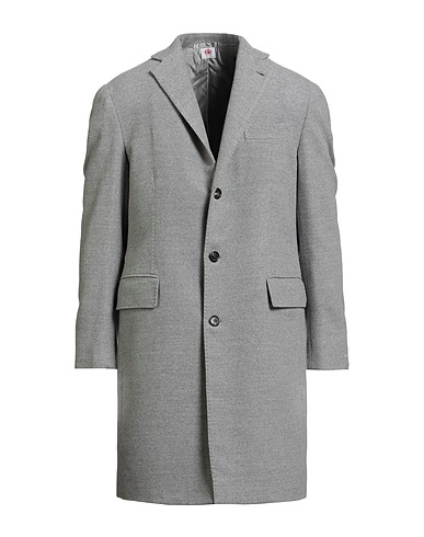 LUIGI BORRELLI NAPOLI Coat Grey 100% Virgin Wool