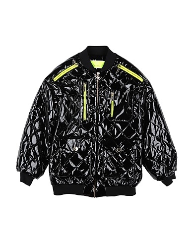 ELISABETTA FRANCHI Shell jacket LA MIA BAMBINA Black 90% Polyester, 10% Elastane, Cotton