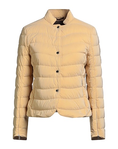 MOORER Shell jacket Pastel yellow 60% Polyamide, 40% Polyurethane