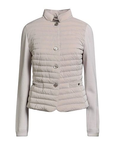 MOORER Shell jacket Light grey 60% Polyamide, 40% Polyester, Wool, Cashmere, Silk