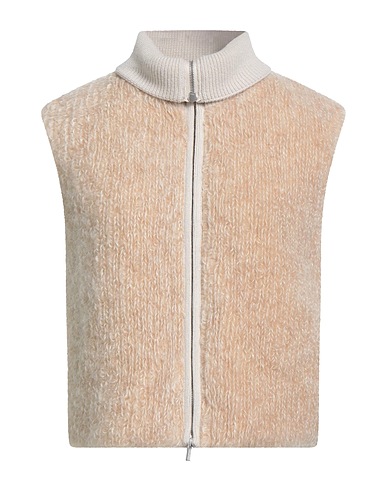 PESERICO Gilet Sand 48% Mohair wool, 30% Camel wool, 20% Polyester, 2% Virgin Wool, Viscose