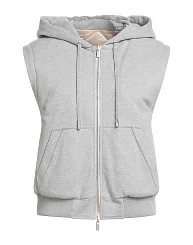PESERICO Gilet Light grey 58% Cotton, 30% Virgin Wool, 12% Nylon, Merino Wool, Cashmere