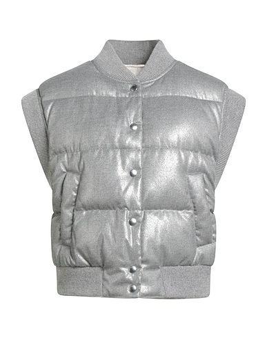 PESERICO Gilet Grey 43% Nylon, 40% Polyester, 17% Viscose, Merino Wool, Cashmere