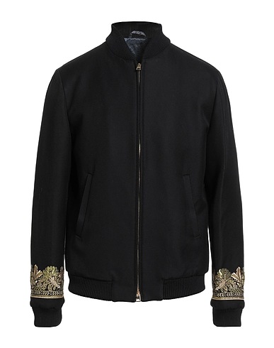 ETRO Bomber Black 100% Cotton, Wool