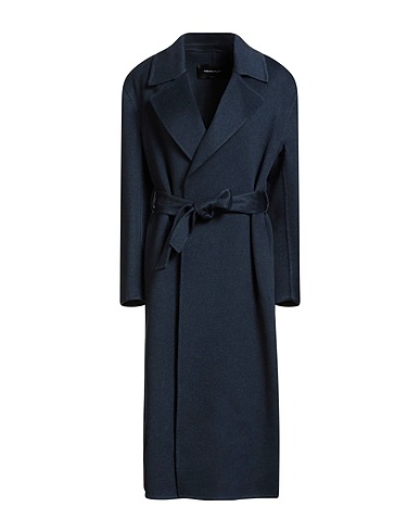 FABIANA FILIPPI Coat Navy blue 100% Cashmere