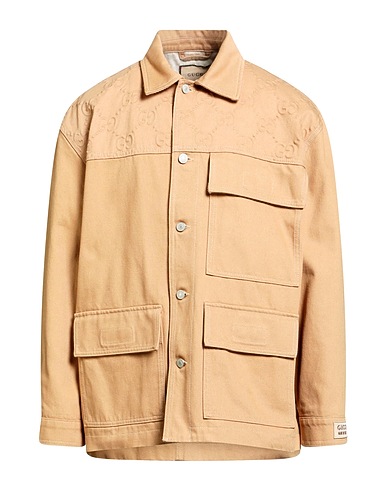 GUCCI Jacket Sand 100% Cotton, Polyester