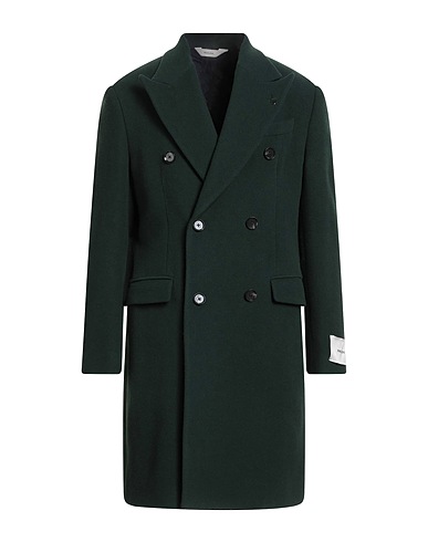 PAOLONI Coat Green 80% Virgin Wool, 20% Polyamide
