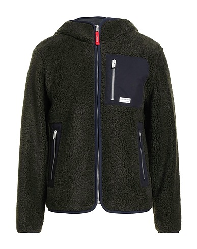 FAY ARCHIVE Teddy Coat Military green 80% Polyester, 20% Acrylic