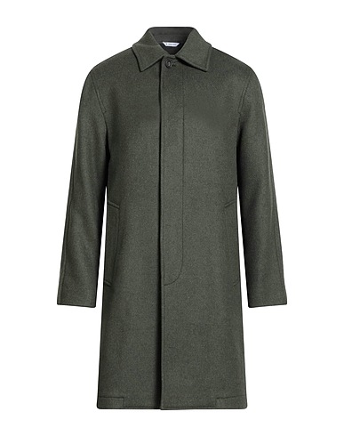 MANUEL RITZ Coat Military green 75% Wool, 23% Polyamide, 2% Other Fibres