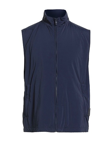 FAY Gilet Navy blue 65% Polyamide, 35% Polyester