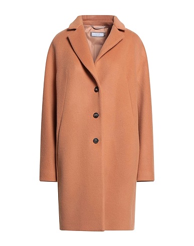 PESERICO Coat EASY Camel 80% Wool, 20% Plastic