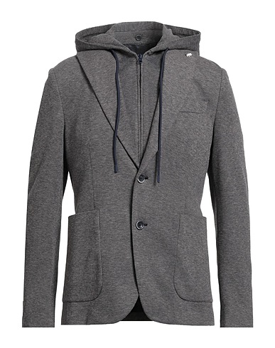 MANUEL RITZ Jacket Midnight blue 98% Cotton, 2% Polyamide