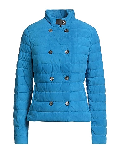 MOORER Leather jacket Azure 100% Leather