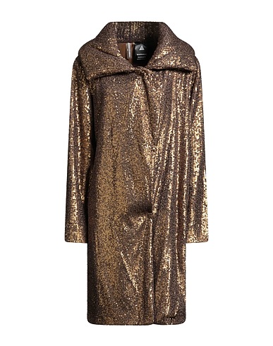 NORMA KAMALI Full-length jacket Bronze 95% Polyester, 5% Elastane