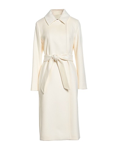 MAX MARA STUDIO Coat Off white 100% Virgin Wool