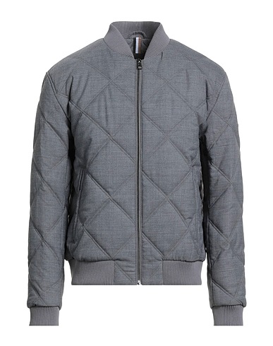 BOSS Shell  jacket Grey 50% Virgin Wool, 46% Polyester, 4% Elastane