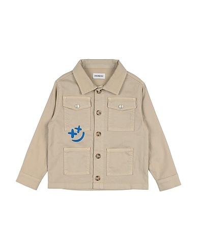 BIKKEMBERGS Jacke Beige 97% Baumwolle, 3% Elastan