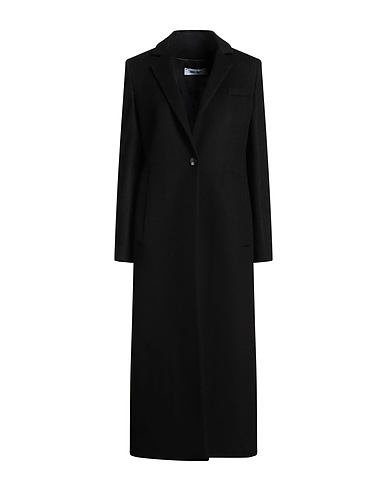 ANNIE PARIS Coat Black 70% Virgin Wool, 20% Polyamide, 10% Cashmere