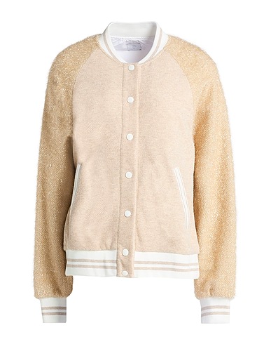 ELEVENTY Bomber Beige 100% Cotton, Polyamide