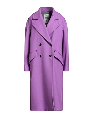 ANNIE PARIS Manteau long Violet 70% Laine vierge, 20% Polyamide, 10% Cachemire