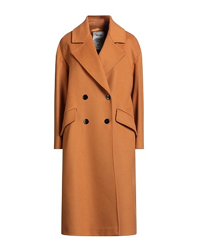ANNIE PARIS Coat Camel 70% Virgin Wool, 20% Polyamide, 10% Cashmere