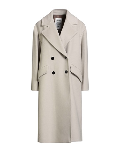 ANNIE PARIS Cappotto Grigio chiaro 70% Lana Vergine, 20% Poliammide, 10% Cachemire