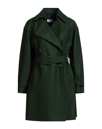 ANNIE PARIS Coat Green 100% Virgin Wool
