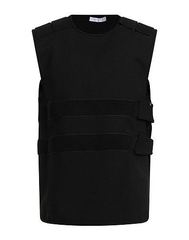 HELMUT LANG Gilet Black 75% Rayon, 20% Nylon, 5% Elastane