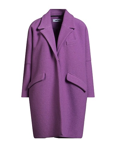 ANNIE PARIS Coat Purple 100% Virgin Wool