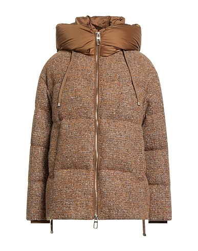 DUNO Piumino Cammello 48% Lana Vergine, 19% Poliammide, 12% Lana mohair, 12% Lana di alpaca, 9% Seta