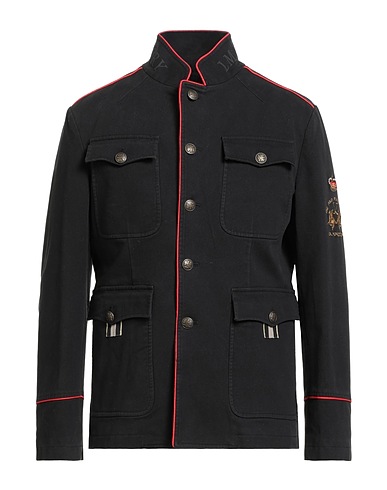 LA MARTINA Jacket Black 98% Cotton, 2% Elastane