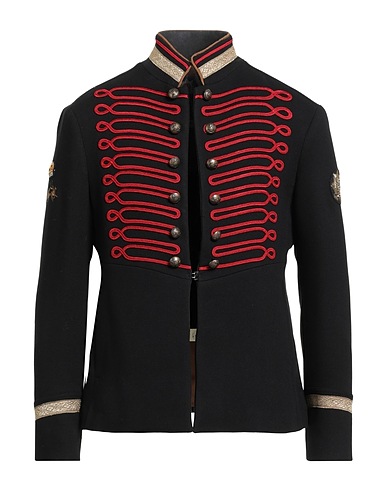 LA MARTINA Jacket GUARDS POLO CLUB Black 65% Polyester, 33% Viscose, 2% Elastane