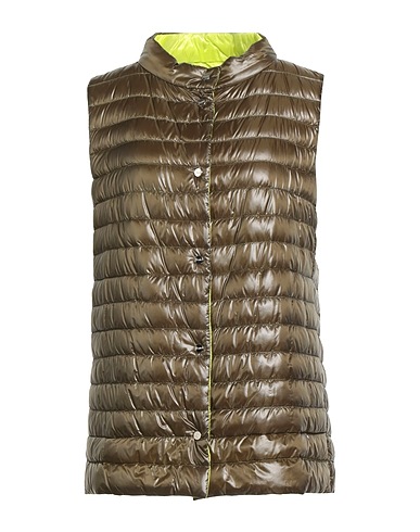 HERNO Gilet Military green 100% Polyamide