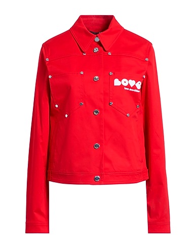LOVE MOSCHINO Jacket Red 93% Cotton, 7% Elastane