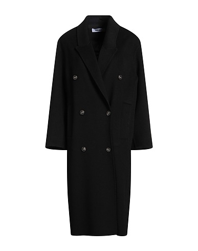 ANNIE PARIS Coat Black 80% Virgin Wool, 20% Polyamide
