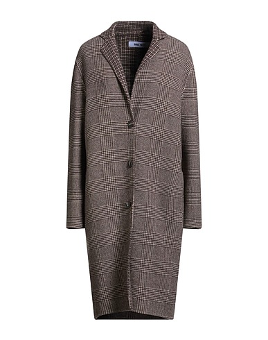 ANNIE PARIS Coat Dark brown 60% Wool, 30% Polyester, 10% Polyamide