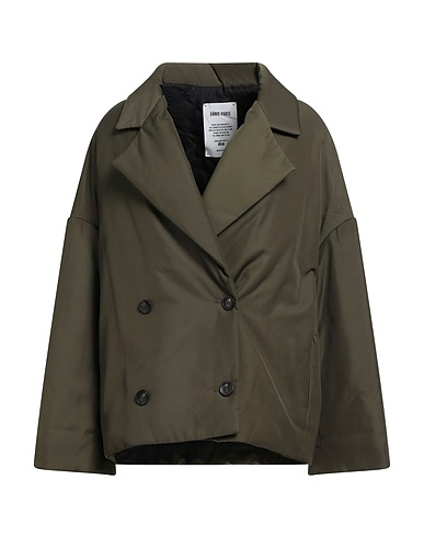 ANNIE PARIS Coat Military green 100% Polyester