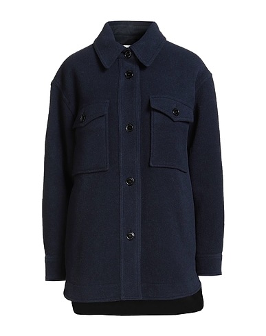 ISABEL MARANT Coat Midnight blue 75% Wool, 25% Polyamide